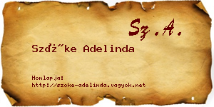 Szőke Adelinda névjegykártya